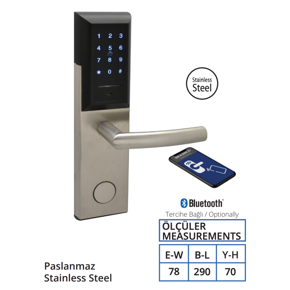 Aynalı Kartlı Kilit Sistemi STUDIO – ECOLINE T BTPS