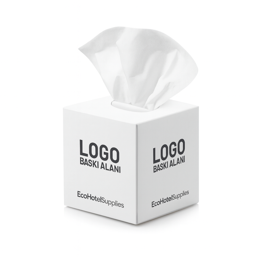 Logo Baskılı Küp Kutu Mendil