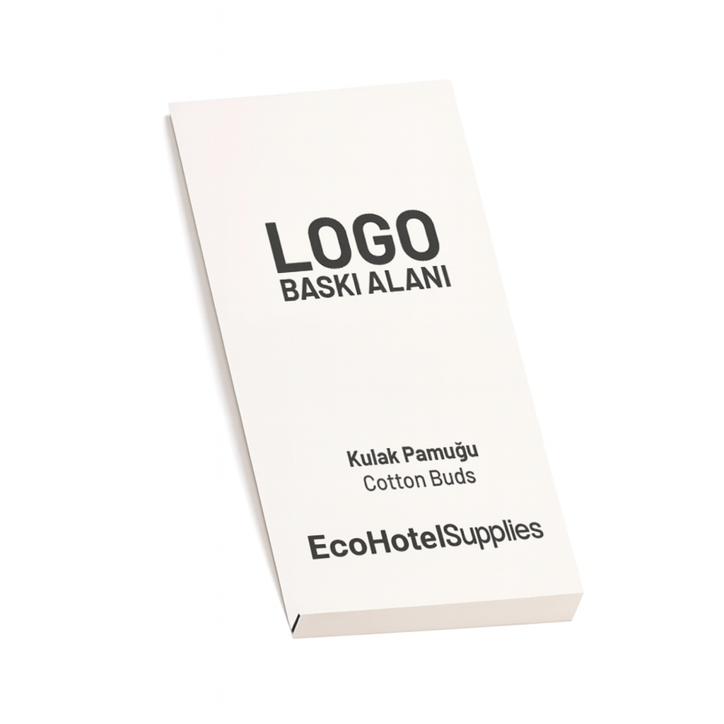 Logo Baskılı Kutulu Kulak Pamuğu