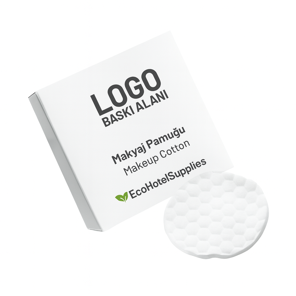 Logo Baskılı Kutulu Makyaj Pamuğu