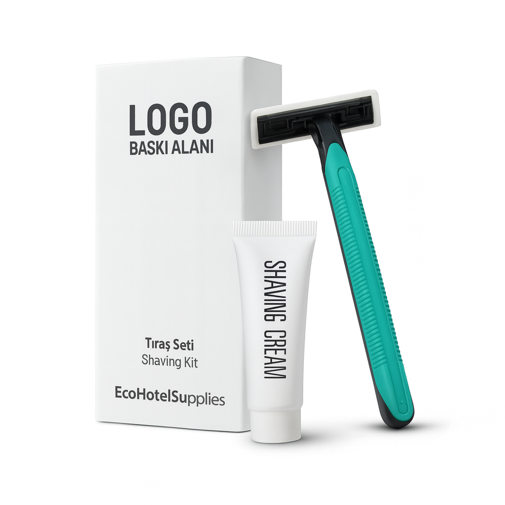 Logo Baskılı Kutulu Tıraş Seti